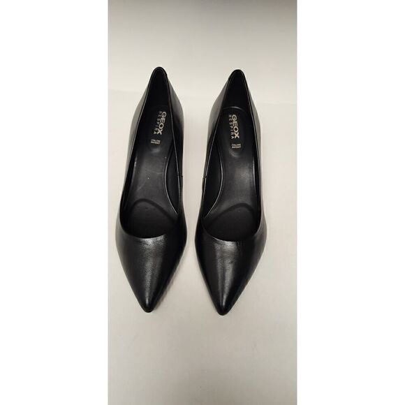 GEOX Respira Italian patent Women's Bibbiana Dress Heel Pumps, Black SZ 38/US8 - Picture 7 of 13